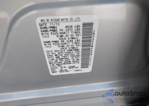 2013 Nissan Rogue Sv from USA, damaged, VIN JN8AS5MV6DW122774